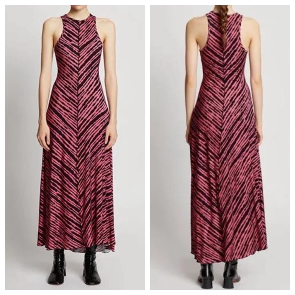 PROENZA SCHOULER Sleeveless Tie Dye Jersey Dress in Pink | MEDIUM NWT